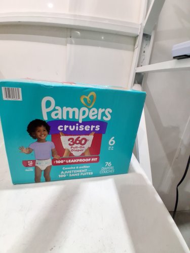 76PK PAMPERS CRUISERS 360° 100% LEAKPROOF GAP-FREE FIT DIAPERS - SIZE 6 image 2