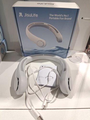 Jisulife LIFE4 5-Speed portable neck fan - OSFM - White (model: fa14-s) image 2