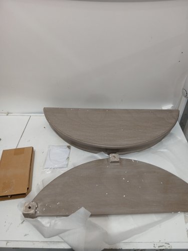 Deco Wood Round Console Table - 32" x 32" - Taupe (model: 96329) image 7
