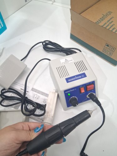 Marathon-III Micromotor Lab Jewelry Carving Sander Hand Kit for various projects - grey/blue image 3