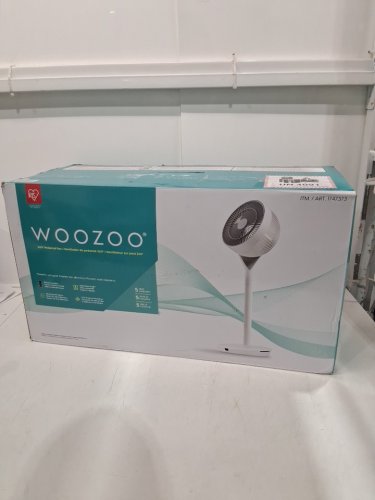 Woozoo 360° Pedestal 12-SPEED Air Circulator - ADJUSTABLE HEIGHT 21" TO 40" - WHITE (Model: STF-360DC/1747373) image 2