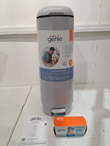 DIAPER GENIE SIGNATURE WITH EASY ROLL REFILL - 27" - LIGHT GREY (MODEL: I000892) image 2