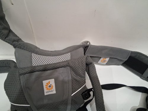 Ergobaby Alta Hip Seat All-Position Breathable Mesh Hip Seat and Carrier - 12-45lbs - GRAPHITE GREY (MODEL: BCHIPSFMGRAPH) image 4