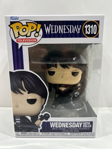 Funko pop! Television: Wednesday - Wednesday with cello vinyl figure (#1310) image 2
