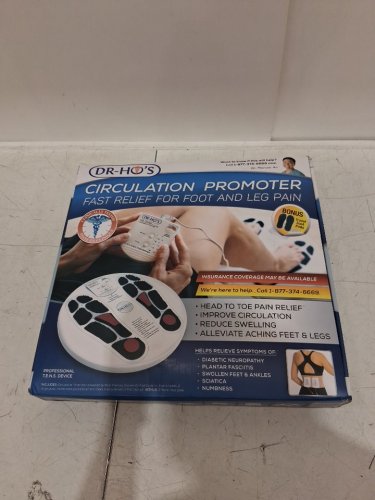 dr-ho's circulation promoter tens device pain therapy system - head to toe pain relief, improves circulation and swelling - white/black (model: cp-1) image 2