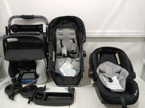 safety 1st 8-in-1 grow and go flex travel system stroller - 35lbs - black / ALLOY (model: 01405cga0) image 4