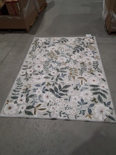 2pc washluxe area rug & runner set - 5ft x 7ft & 2.25ft x 5ft - white/green/blue(model: 2046294) image 3