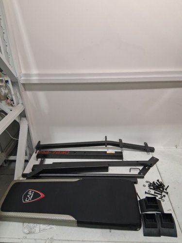 CAP DELUXE STANDARD BARBELL BENCH  - BLACK/RED (model: FM-7230) image 3