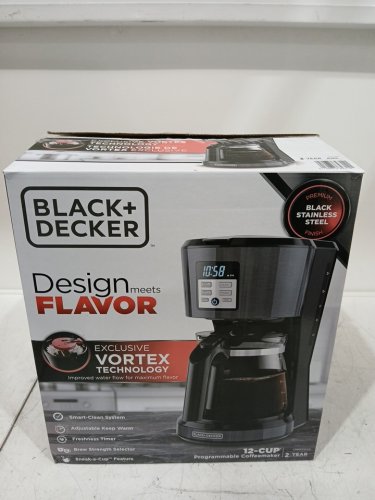 BLACK + DECKERProgrammable Coffee Maker- 12-cup cap - Black Stainless Steel- (model:CM1331BSC) image 2