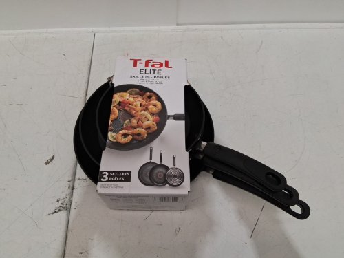 3PC Tfal Titanium Non-stick Skillet Set - 8" / 9.75" / 11.25" - Black (Model: 9988999) image 2