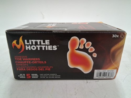 30pk little hotties adhesive toe warmers - up to 5hrs warm - (model: 1872180) image 2
