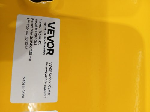59PC VEVOR electrical LOCKOUT TAGOUT kit - red/ yellow (model: BD-X07-D41) image 13