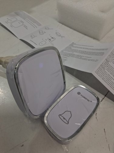 Kasonic Wireless Doorbell KIT, Operating Range Up to 1000 Feet, 4 Levels Adjustable Volume - WHITE - (MODEL:DB201) image 3