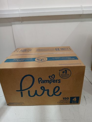 150PK pampers pure 100% leakproof plant-based skin protection Diapers - size 4 image 2