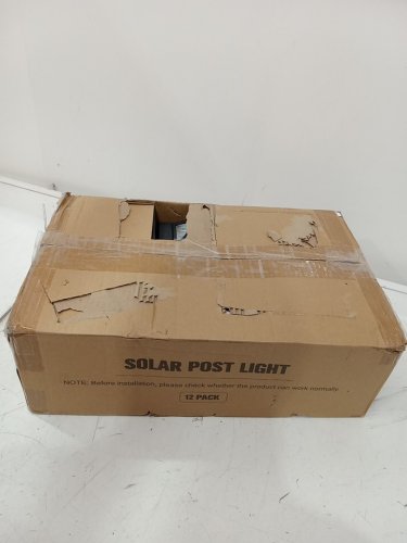 12PK APONUO SOLAR POST CAPS LIGHTS - 4"X4" POST - BLACK (MODEL:M015AB-12PK) image 2