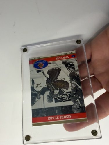 SIGNED TRETIAK HOCKEY CANADA '72 (1991) FUTURE TRENDS CARD #71 image 2