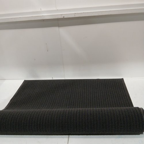 amyracel indoor/outdoor door mat - 4ft x 3ft - grey/black image 3