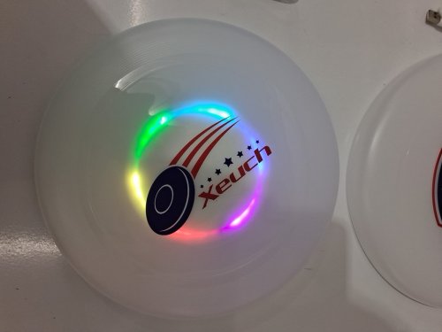 2pk xeuch led light up flying disc - 11'' - white/multicolour (Model : 	B0F2SZYJ9B) image 3