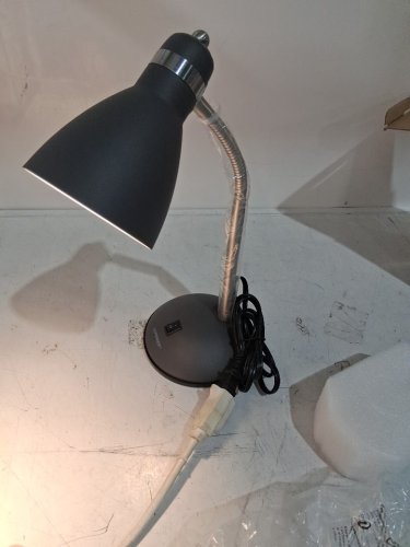 LEPOWER METAL DESK LAMP WITH FLEXIBLE GOOSENECK FOR HOME OR OFFICE - SANDY BLACK (MODEL: UT2032) image 3