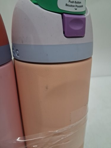 2pk OWALA STAINLESS STEEL WATER BOTTLES - 24OZ - PINK/PEACH (MODEL: 1965314) image 3