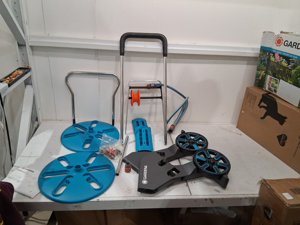 Gardena CleverRoll  Easy Hose Trolley ON WHEELS  - Blue / Grey image 2