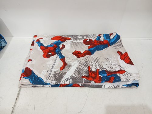 4PC Spider-Man Superhero Microfiber Twin Bed Set - BLUE / MARVEL PATTERN image 5