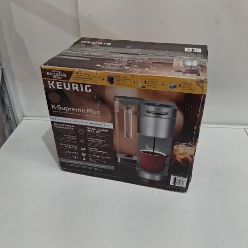 KEURIG K-SUPREME PLUS SPECIAL EDITION SINGLE SERVE COFFEE MAKER - 4OZ - 120Z - SILVER (MODEL: K-SUPREME PLUS SE) image 2