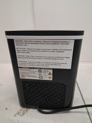 EUHOMY SELF-CLEANING BULLET COUNTERTOP ICE MAKER WITH ICE SCOOP - MAKES 27LB PER DAY - BLACK (MODEL: im021-bbl-caeh / IMB1008CA-UL) image 7