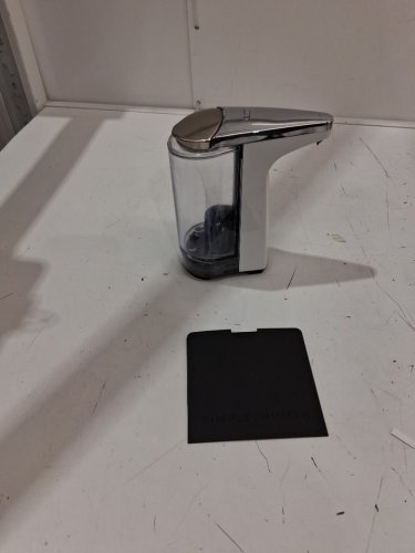 SIMPLEHUMAN COMPACT SENSOR SOAP PUMP with lavender SOAP SAMPLE - 8oz - BRUSHED NICKEL/WHITE (MODEL: ST1018) image 3