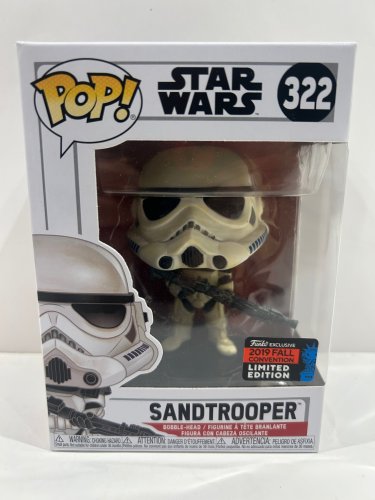 Funko pop! **2019 fall convention** Star Wars - sandtrooper bobble head (#322) image 2