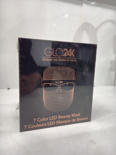 womens glo24k 7  colour change age-defying led face beauty mask image 2
