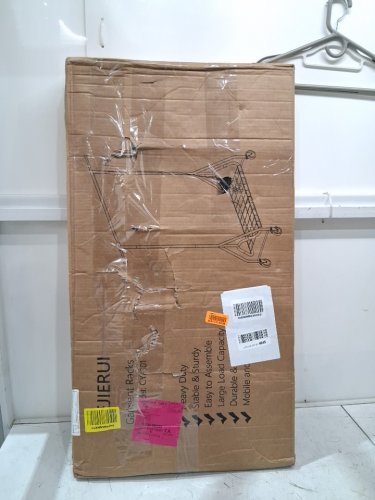 jiejierui heavy duty clothing rack with wheels - 450lbs cap - 66" x 43" to 63" x 19" - black (model: cy-301b) image 2