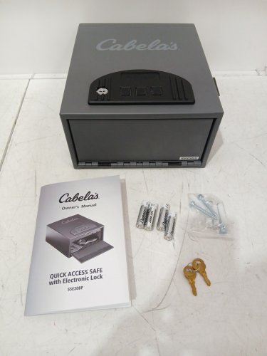 Cabela's Electronic Gun Vault for 2 handgun - 0.42CU.FT - grey (model: 55e20bp) image 3