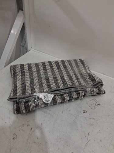 BALDOSA DECORATIVE VESTIBULE NON SLIP RUG - 3FT X 3.10FT - GREY DOLPHIN (MODEL : 8439530) image 3