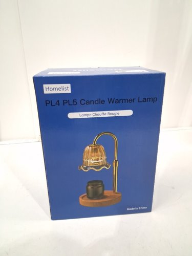 homelist flower candle warmer lamp with adjustable height 9" - 12" - black/amaranth (model: mf104-kj) image 2