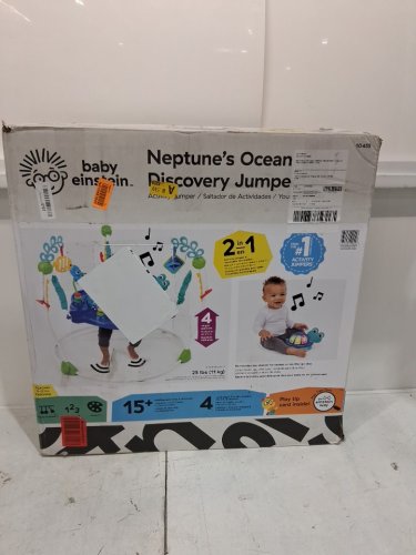 Baby Einstein Neptune's Ocean Discovery Jumper with Adjustable Height - 15+ multi-sensory toys/activities - 4 languages - Multi-colour (Model: 10455) image 2