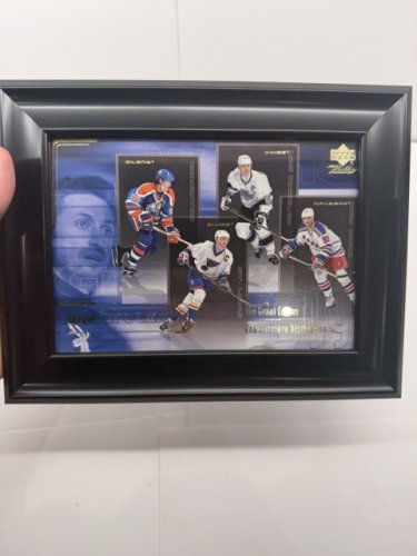 FRAMED 5X7" UPPER DECK RETRO JUMBO WAYNE GRETZKY THE GREAT CAREER CARD image 3
