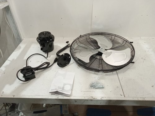 COSTWAY heavy duty 85° Oscillation wall mounted fan - 20" - black (MODEL: es10330us-bk) image 3