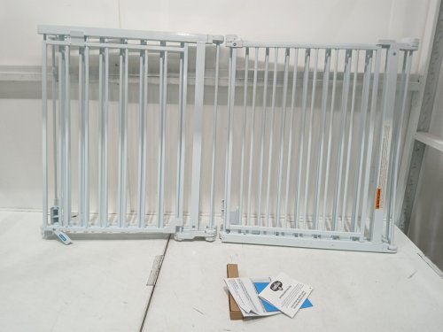 regalo double door super wide safety baby gate/play pen - 8 panels - 52.5" - 192" x 28" - white (model: 1348DS) image 3