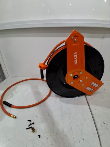 Retractable Air Hose & REEL - 300 PSI - 5FT LEAD IN - 1/2'' X 50FT - ORANGE/BLACK (MODEL: NT-A30) image 6
