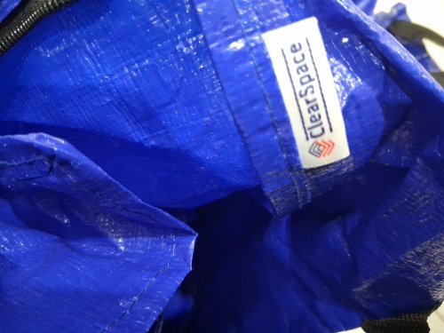 5pk clearspace heavy duty multi use anti rip storage bags - 23 gallons each - blue image 2