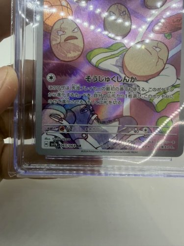 CGC GRADED 9.5+ MINT EXEGGCUTE POKEMON 2024 JAPnese paradise dragona 065/064 art rare holo card image 2