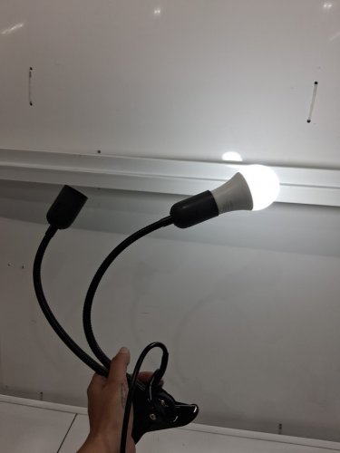 Milltrip Double Headed LED Desk Lamp with desk clip - black image 2