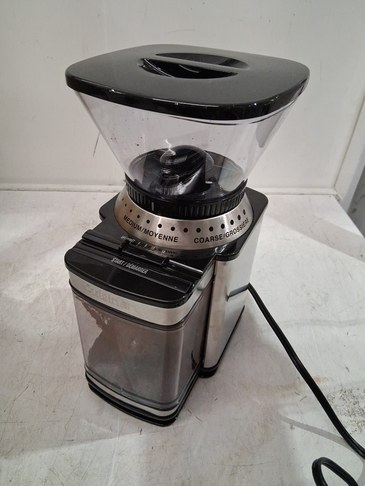 CUISINART SUPREME GRIND ADJUSTABLE BURR MILL COFFEE GRINDER - 18-CUP CAPACITY - STAINLESS STEEL (MODEL: DBM-8C) image 3