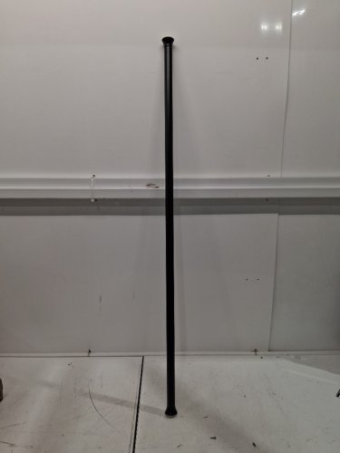 amazon basics Adjustable Tension Shower Curtain Rod - 42" - 72" - BLACK image 2