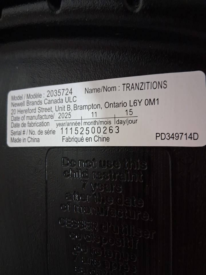 GRACO C20 TRANZITIONS 3-IN-1 HARNESS BOOSTER CAR SEAT - 100LBS CAP - BLACK (MODEL: 2035724) image 6