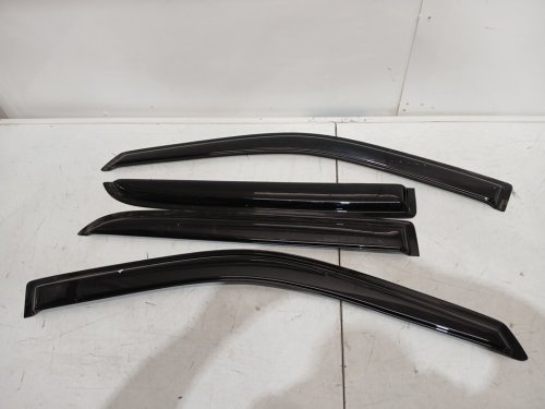 4pc YQAUTEC window rain guard visors for dodge ram 1500 quad/extended cab 2009-2018 (model: Y237DR) image 4
