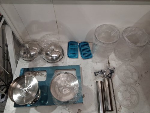 MNSSRN Dual Dispenser Juice Drink Machine Barrel Wear-Resistant Stainless Steel Base - Stainless Steel Silver -  (Model: 360-033-643) image 3
