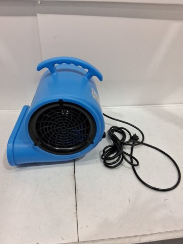 BLESSNY CARPET DRYER BLOWER FAN WITH 2 OUTLETS - 1/2HP - 2200CFM - 15FT CORD - 3 SPEEDS - BLUE (MODEL: AR110035) image 3