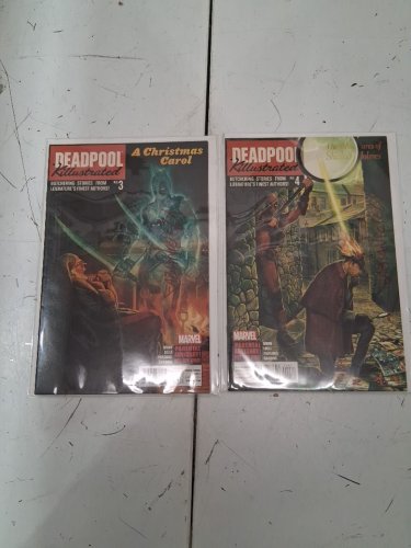 2 marvel deadpool killustrated comics - issues 3 and 4 - signed by fabian nicieza image 3